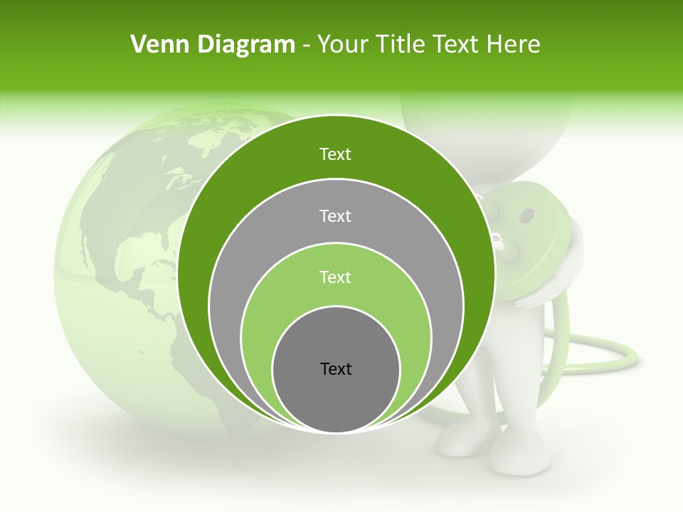 Connection World Illustration PowerPoint Template