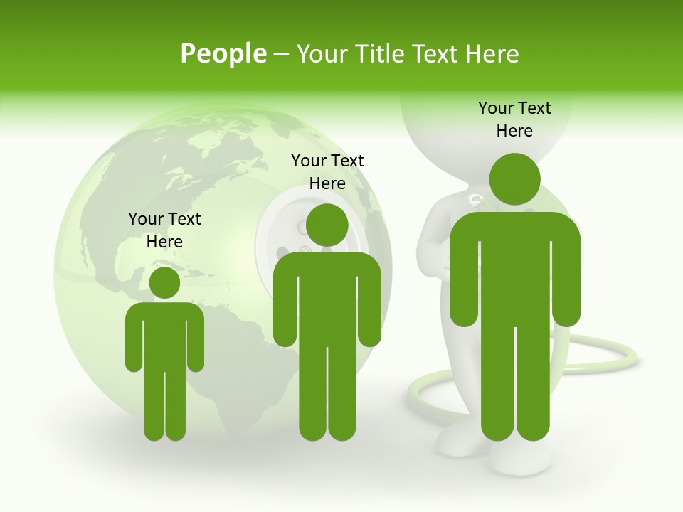 Connection World Illustration PowerPoint Template