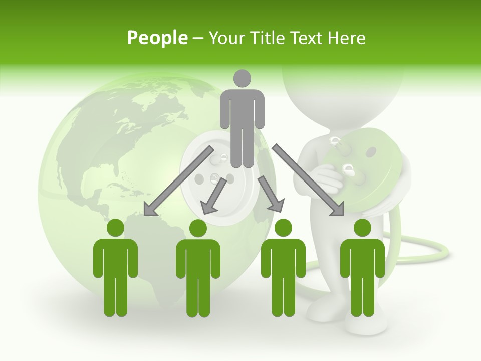 Connection World Illustration PowerPoint Template