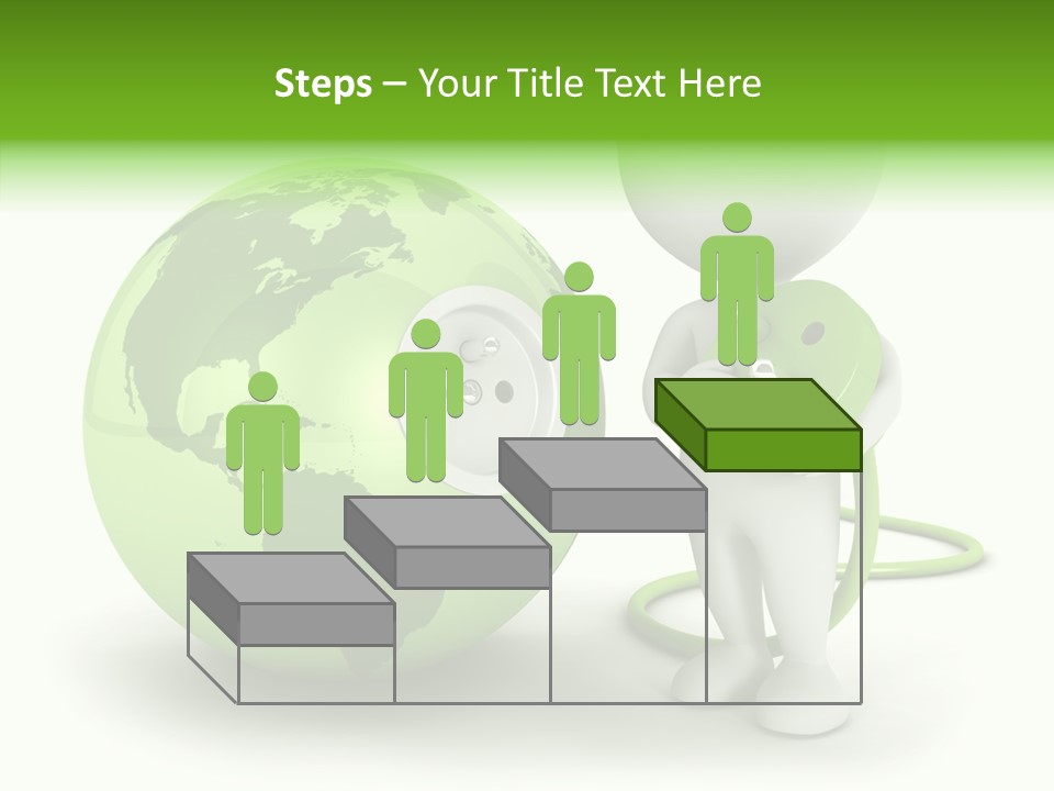 Connection World Illustration PowerPoint Template