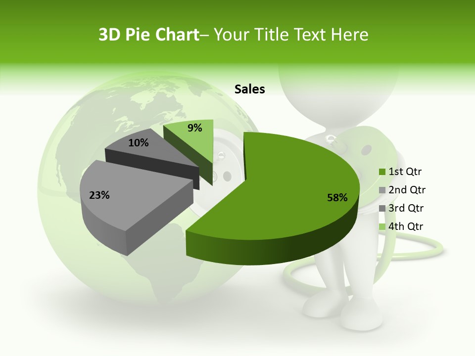 Connection World Illustration PowerPoint Template