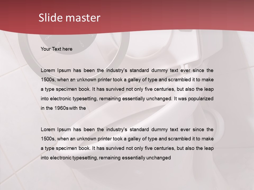Clock Constipation Alarm PowerPoint Template