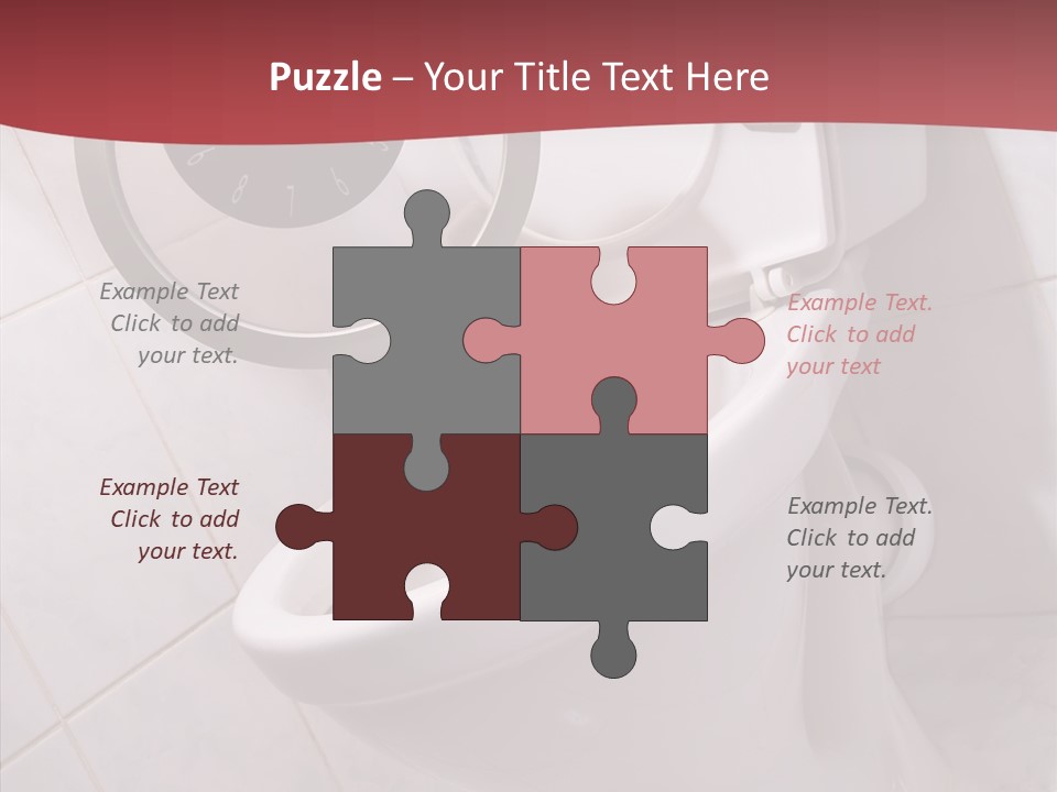 Clock Constipation Alarm PowerPoint Template