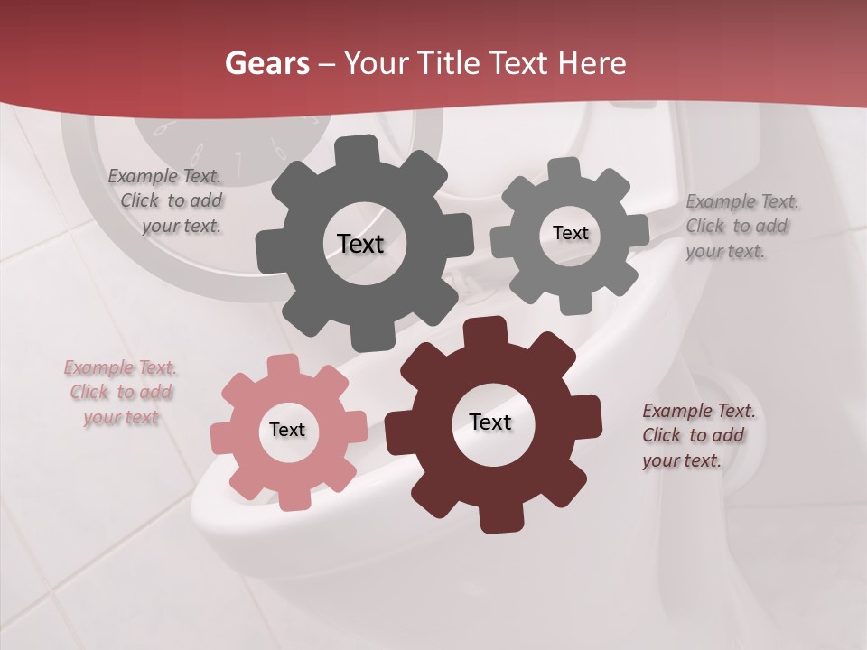 Clock Constipation Alarm PowerPoint Template