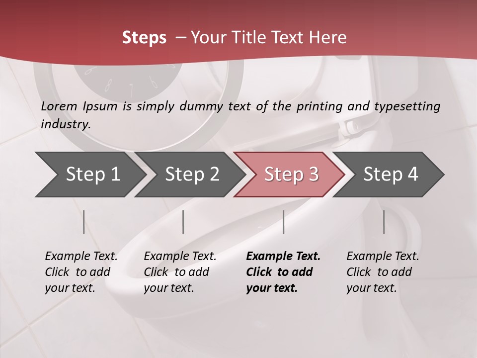 Clock Constipation Alarm PowerPoint Template