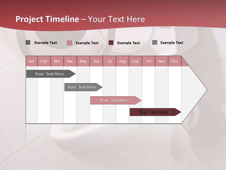 Clock Constipation Alarm PowerPoint Template