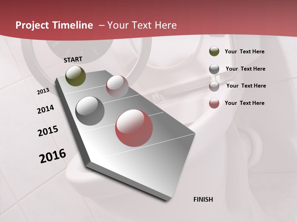 Clock Constipation Alarm PowerPoint Template