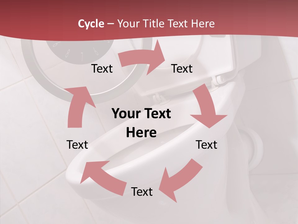 Clock Constipation Alarm PowerPoint Template