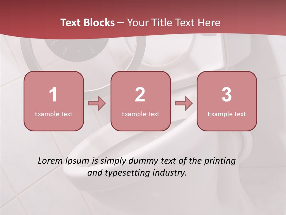Clock Constipation Alarm PowerPoint Template