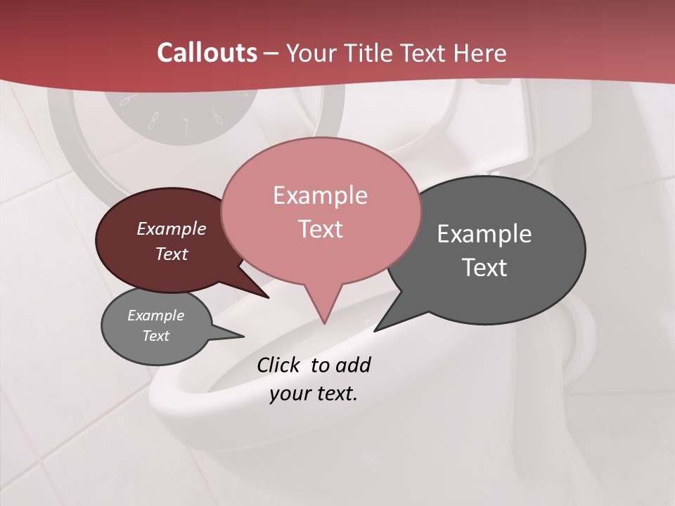 Clock Constipation Alarm PowerPoint Template