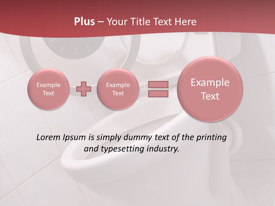 Clock Constipation Alarm PowerPoint Template