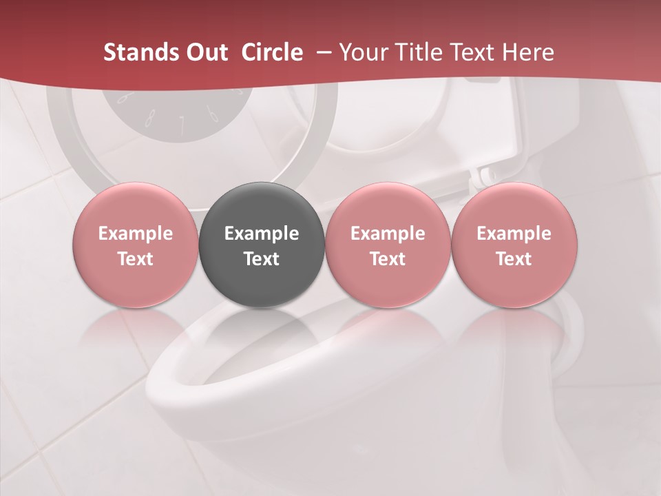 Clock Constipation Alarm PowerPoint Template