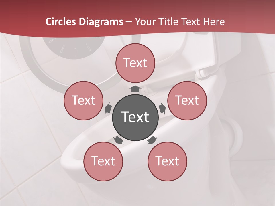 Clock Constipation Alarm PowerPoint Template