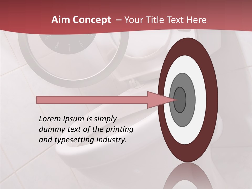 Clock Constipation Alarm PowerPoint Template