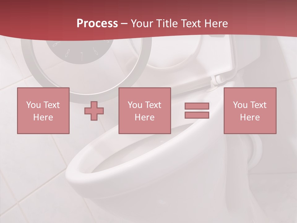 Clock Constipation Alarm PowerPoint Template