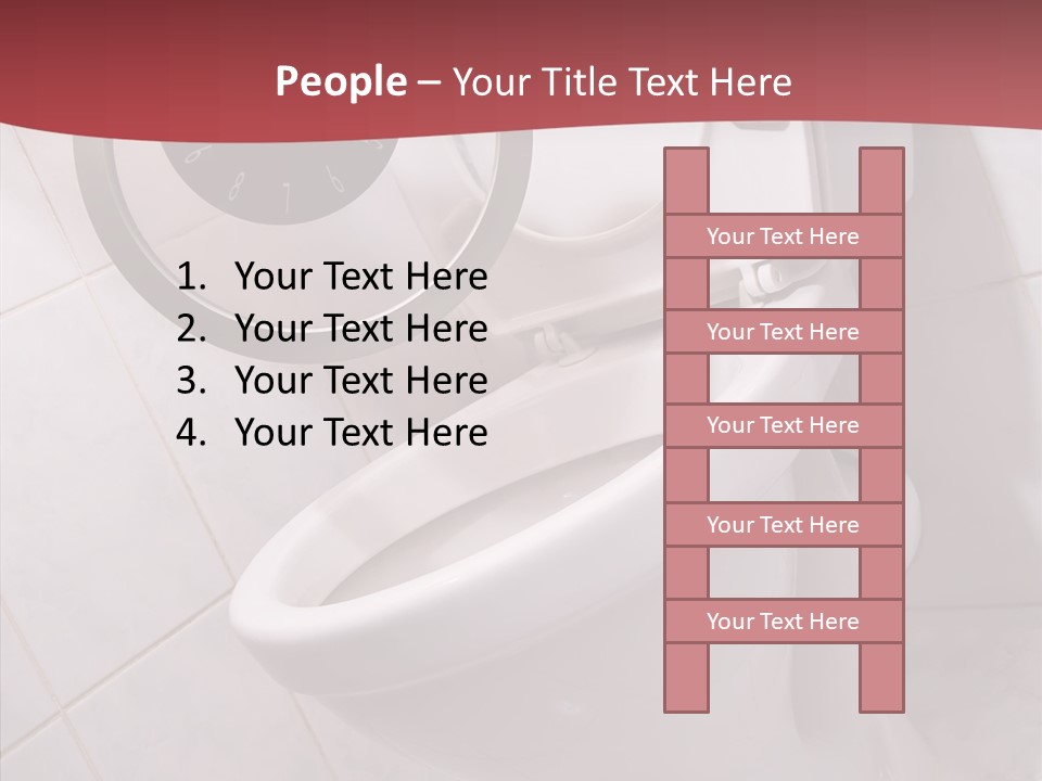 Clock Constipation Alarm PowerPoint Template