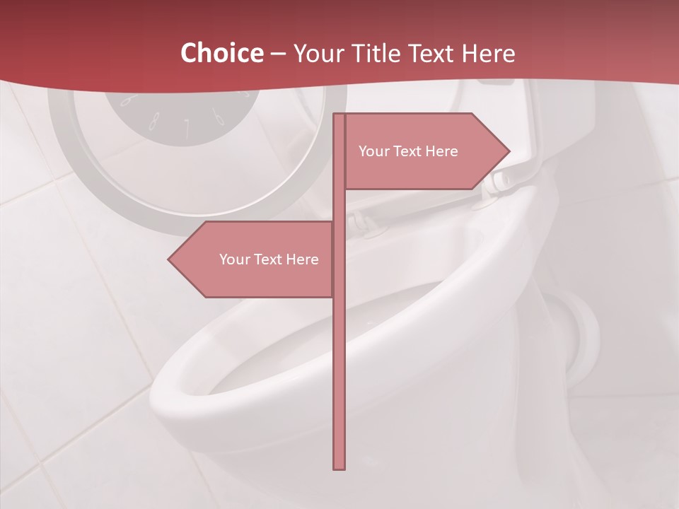 Clock Constipation Alarm PowerPoint Template
