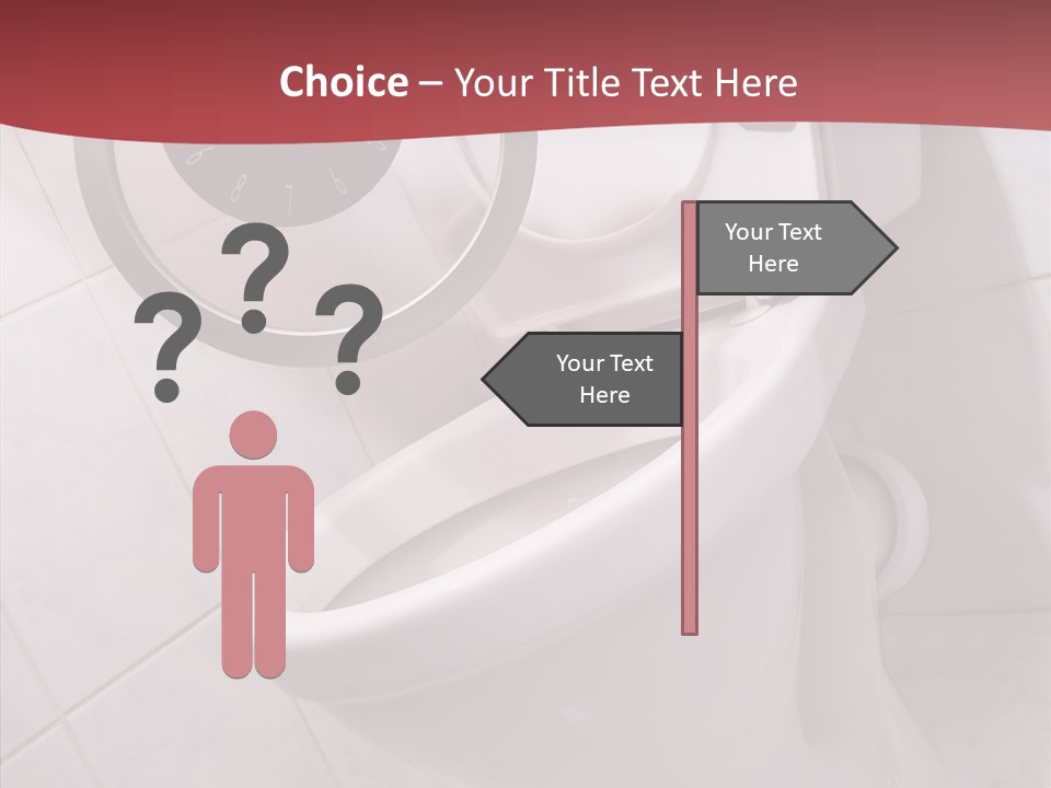 Clock Constipation Alarm PowerPoint Template