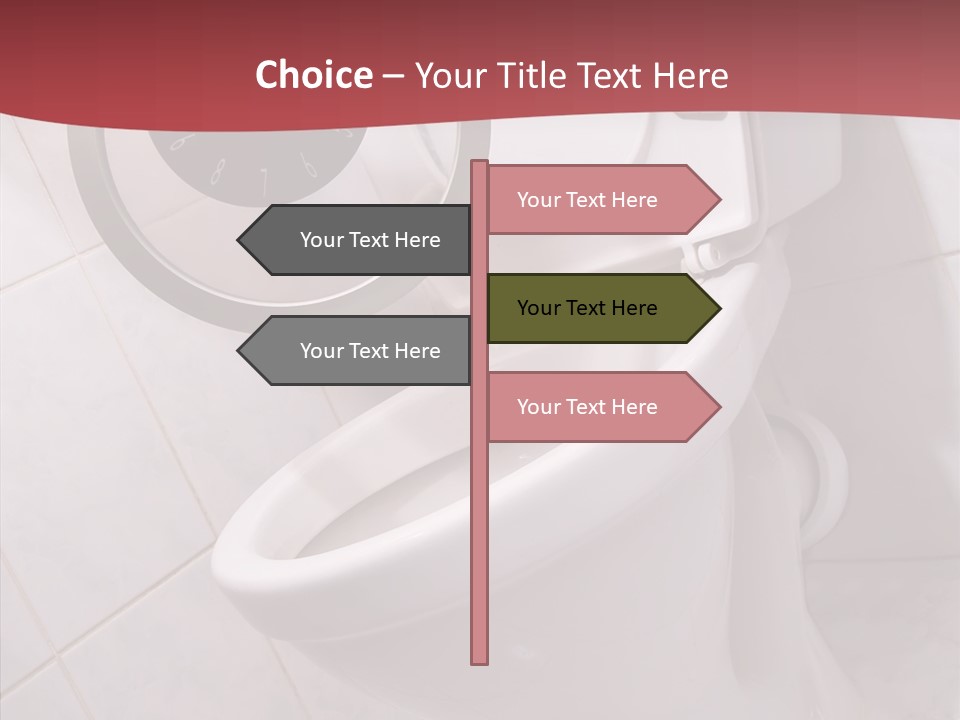 Clock Constipation Alarm PowerPoint Template