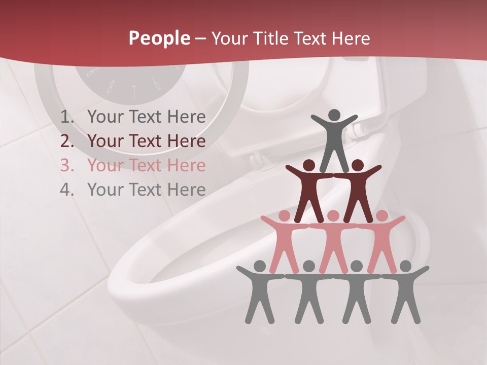 Clock Constipation Alarm PowerPoint Template