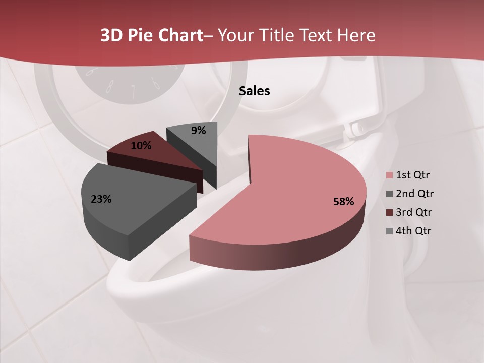 Clock Constipation Alarm PowerPoint Template