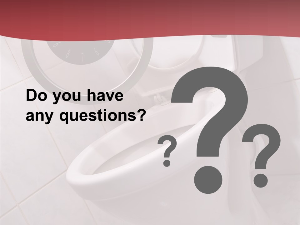 Clock Constipation Alarm PowerPoint Template
