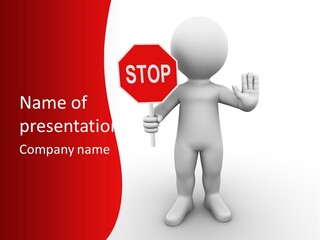 Reference Person Disturbance PowerPoint Template