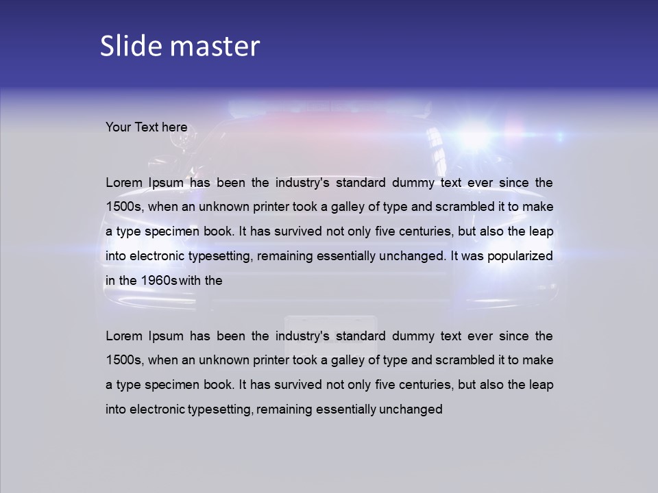 Enforcement Cruiser Crime PowerPoint Template