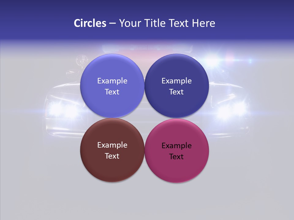 Enforcement Cruiser Crime PowerPoint Template