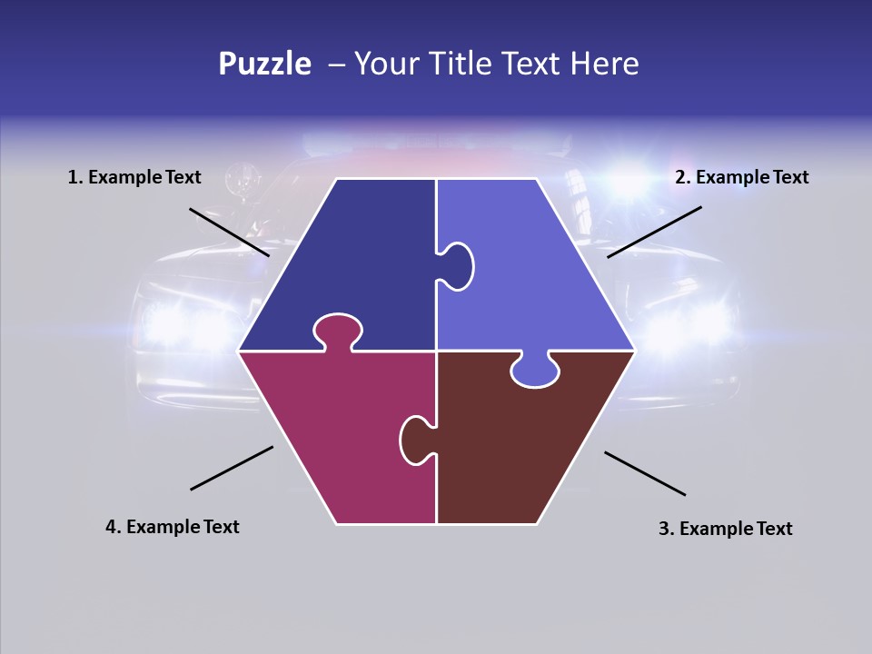 Enforcement Cruiser Crime PowerPoint Template