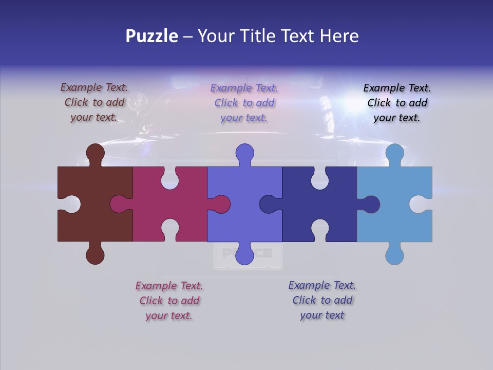 Enforcement Cruiser Crime PowerPoint Template