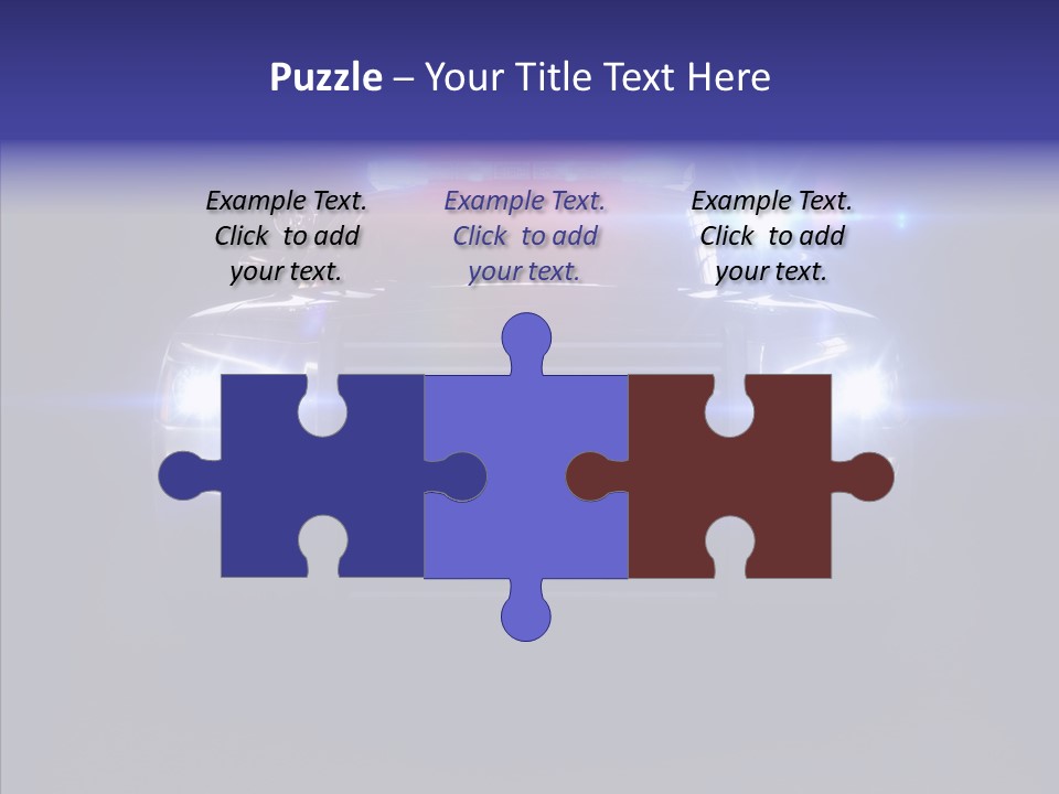 Enforcement Cruiser Crime PowerPoint Template