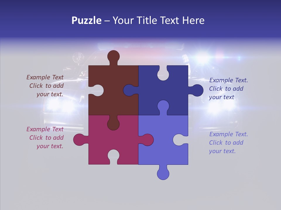 Enforcement Cruiser Crime PowerPoint Template