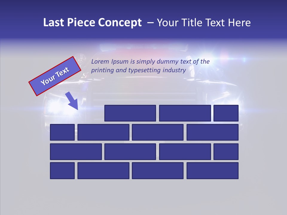 Enforcement Cruiser Crime PowerPoint Template