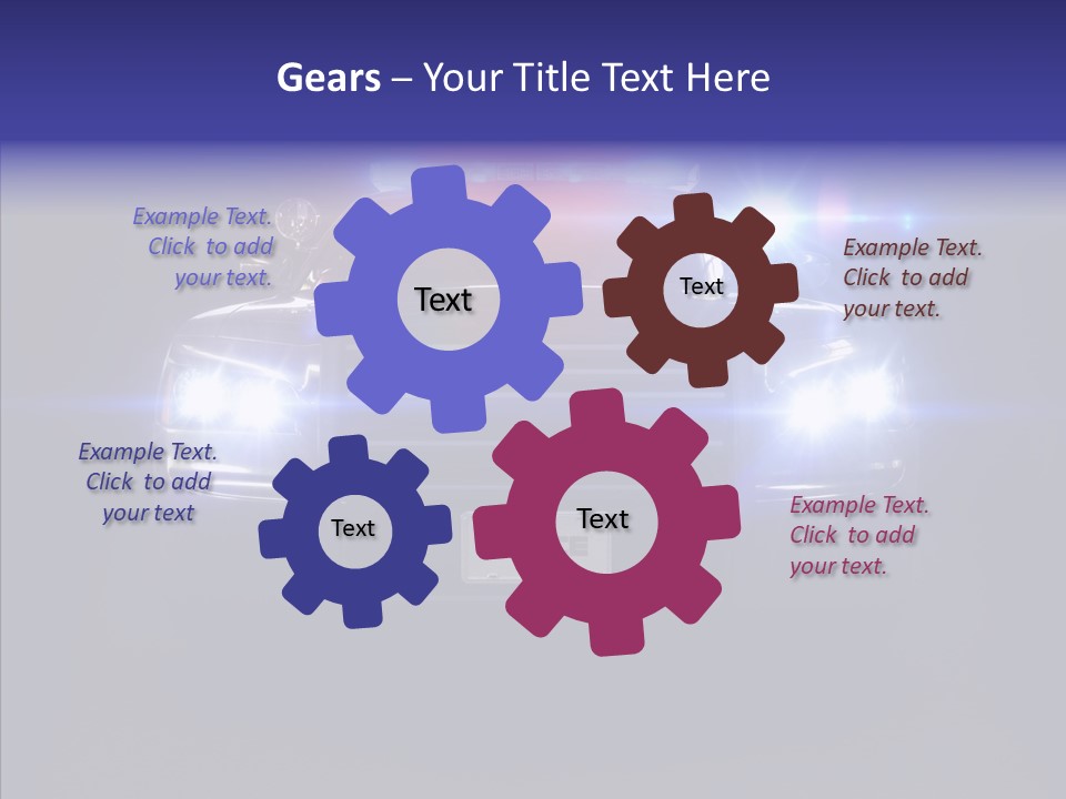 Enforcement Cruiser Crime PowerPoint Template