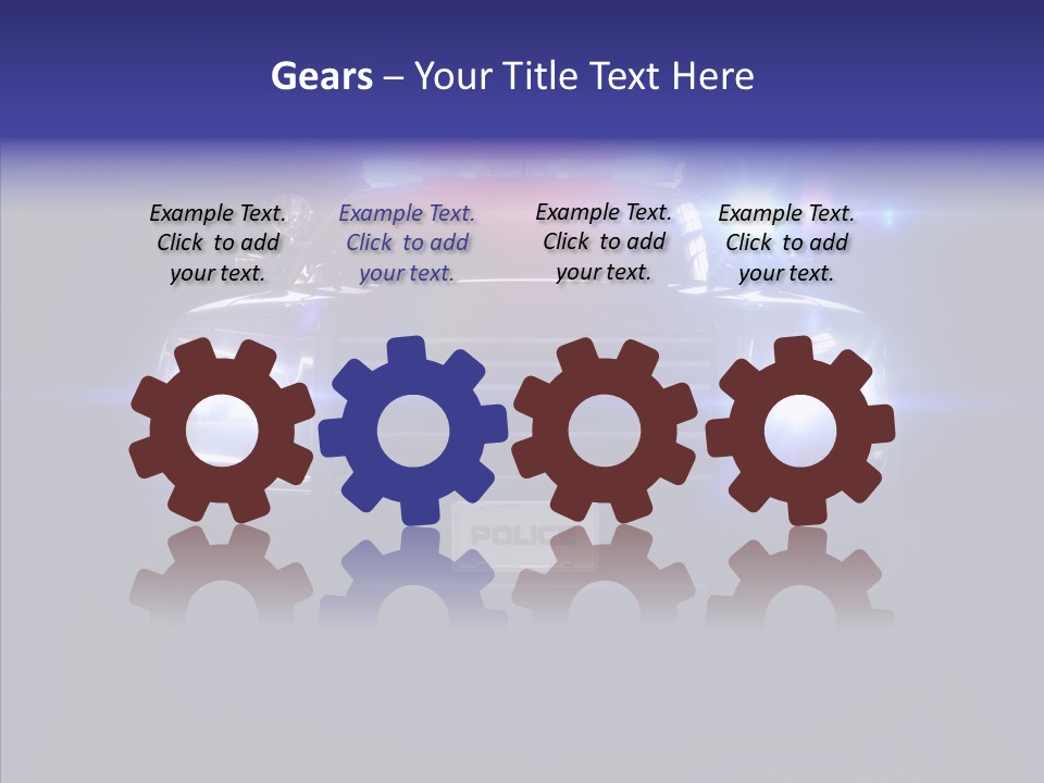 Enforcement Cruiser Crime PowerPoint Template