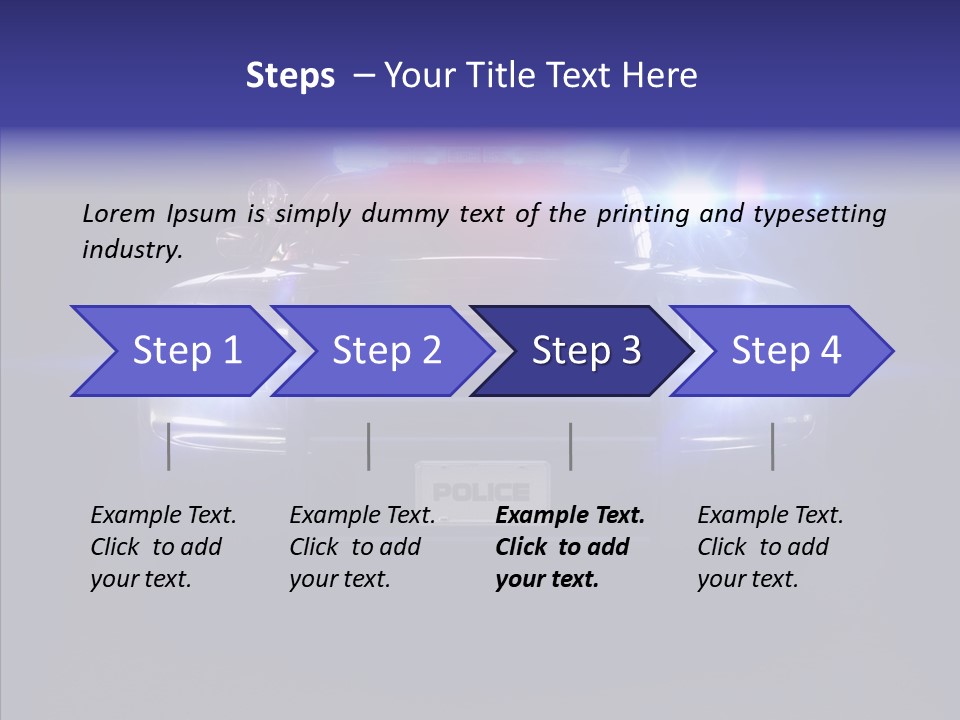 Enforcement Cruiser Crime PowerPoint Template