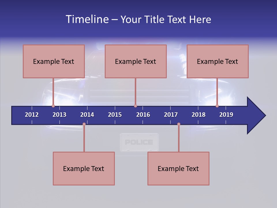 Enforcement Cruiser Crime PowerPoint Template