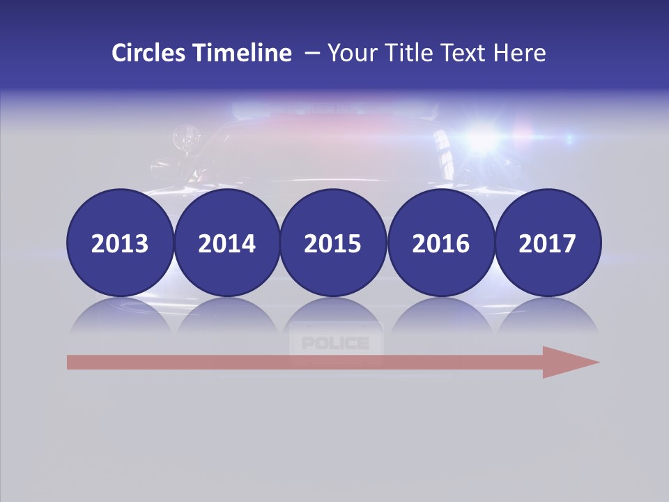 Enforcement Cruiser Crime PowerPoint Template