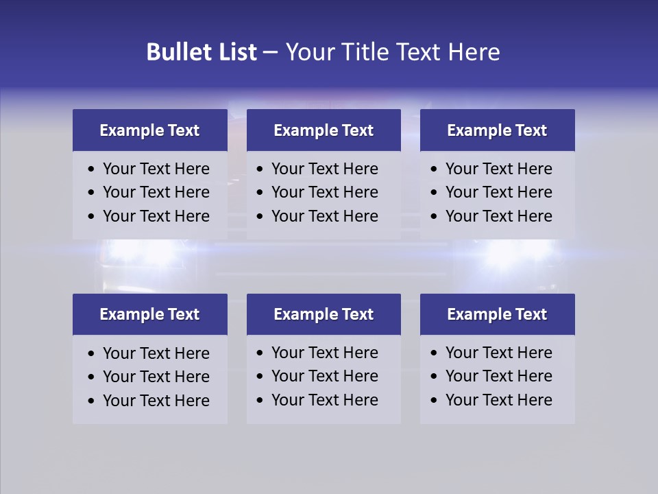 Enforcement Cruiser Crime PowerPoint Template
