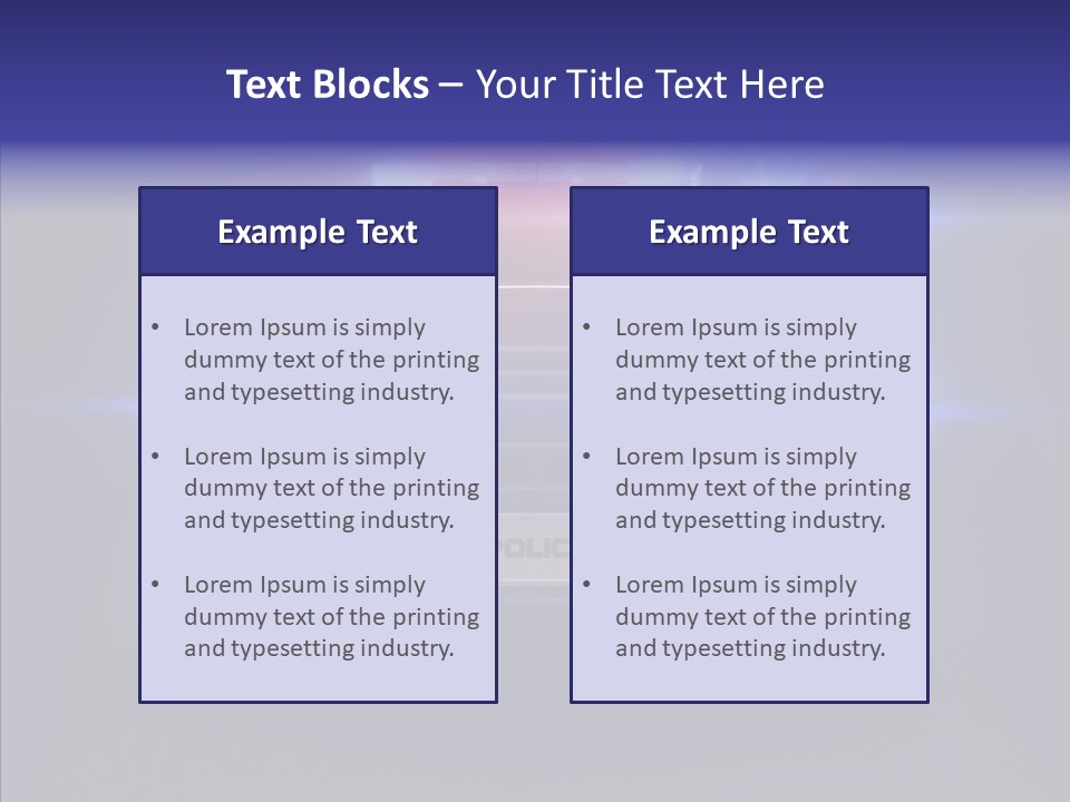 Enforcement Cruiser Crime PowerPoint Template
