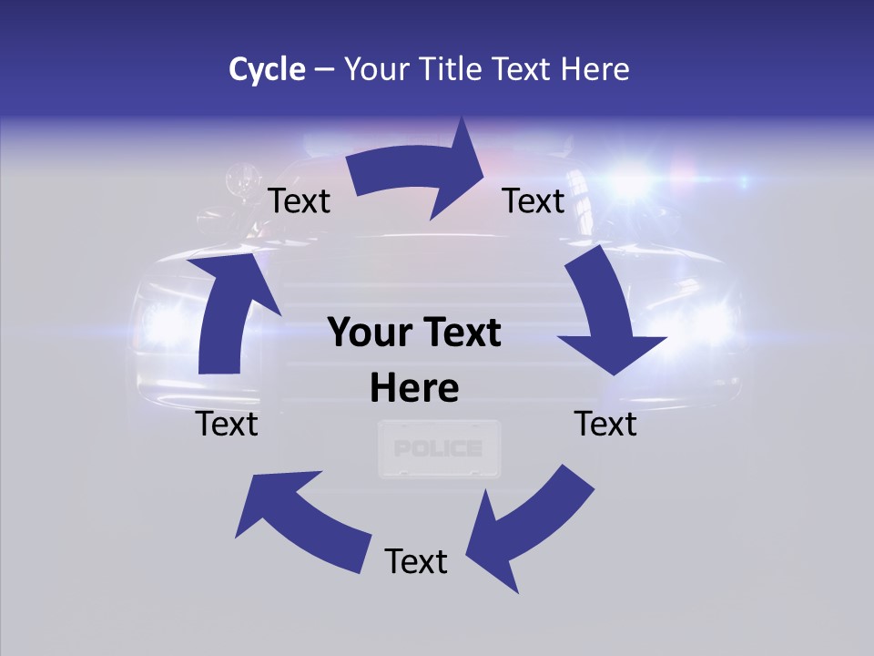 Enforcement Cruiser Crime PowerPoint Template
