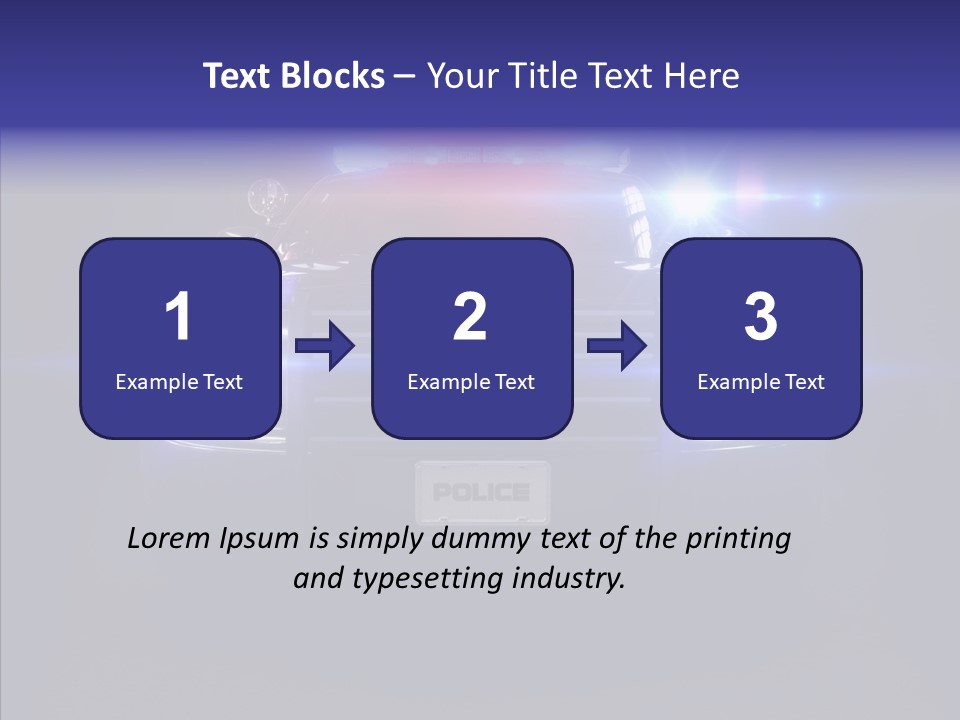 Enforcement Cruiser Crime PowerPoint Template