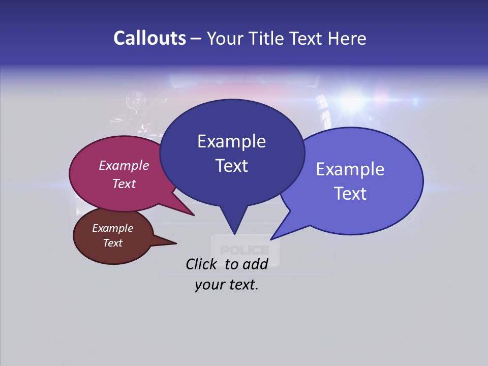 Enforcement Cruiser Crime PowerPoint Template