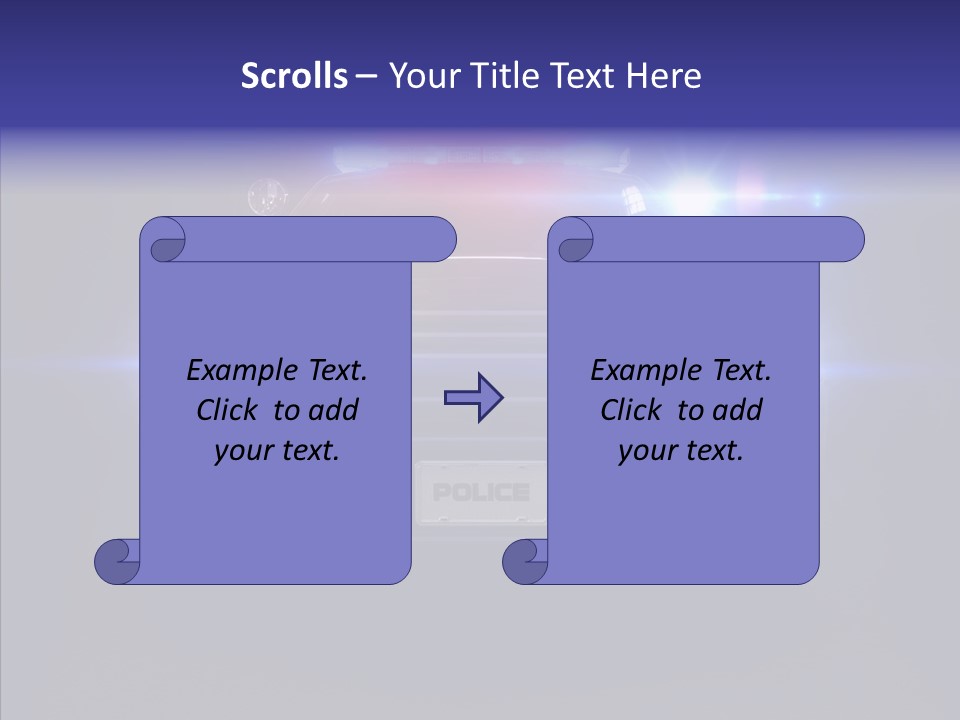 Enforcement Cruiser Crime PowerPoint Template