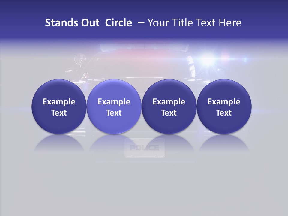 Enforcement Cruiser Crime PowerPoint Template