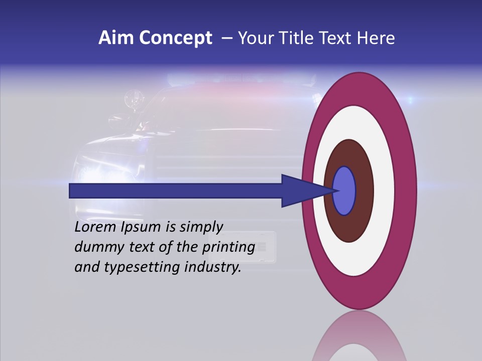 Enforcement Cruiser Crime PowerPoint Template