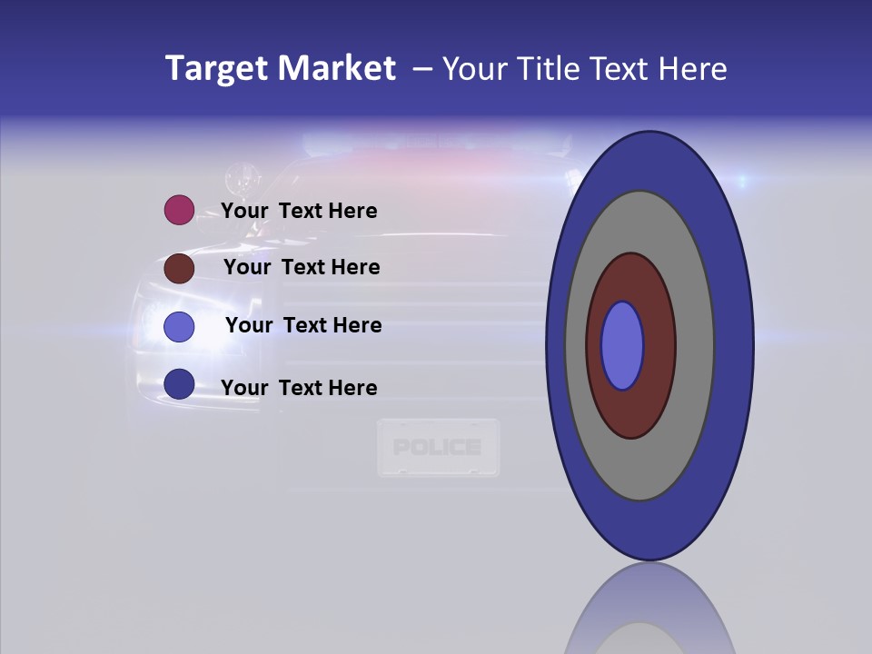 Enforcement Cruiser Crime PowerPoint Template