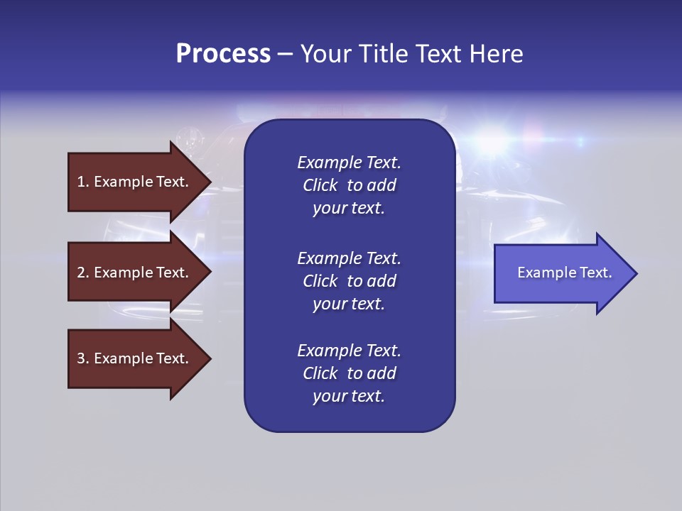 Enforcement Cruiser Crime PowerPoint Template