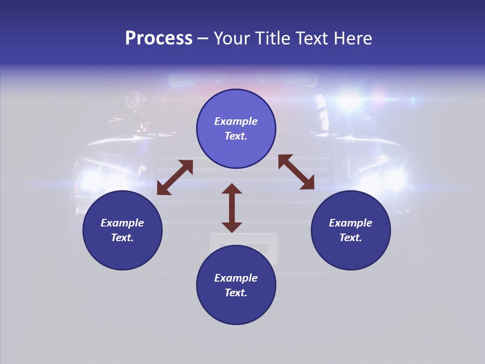 Enforcement Cruiser Crime PowerPoint Template